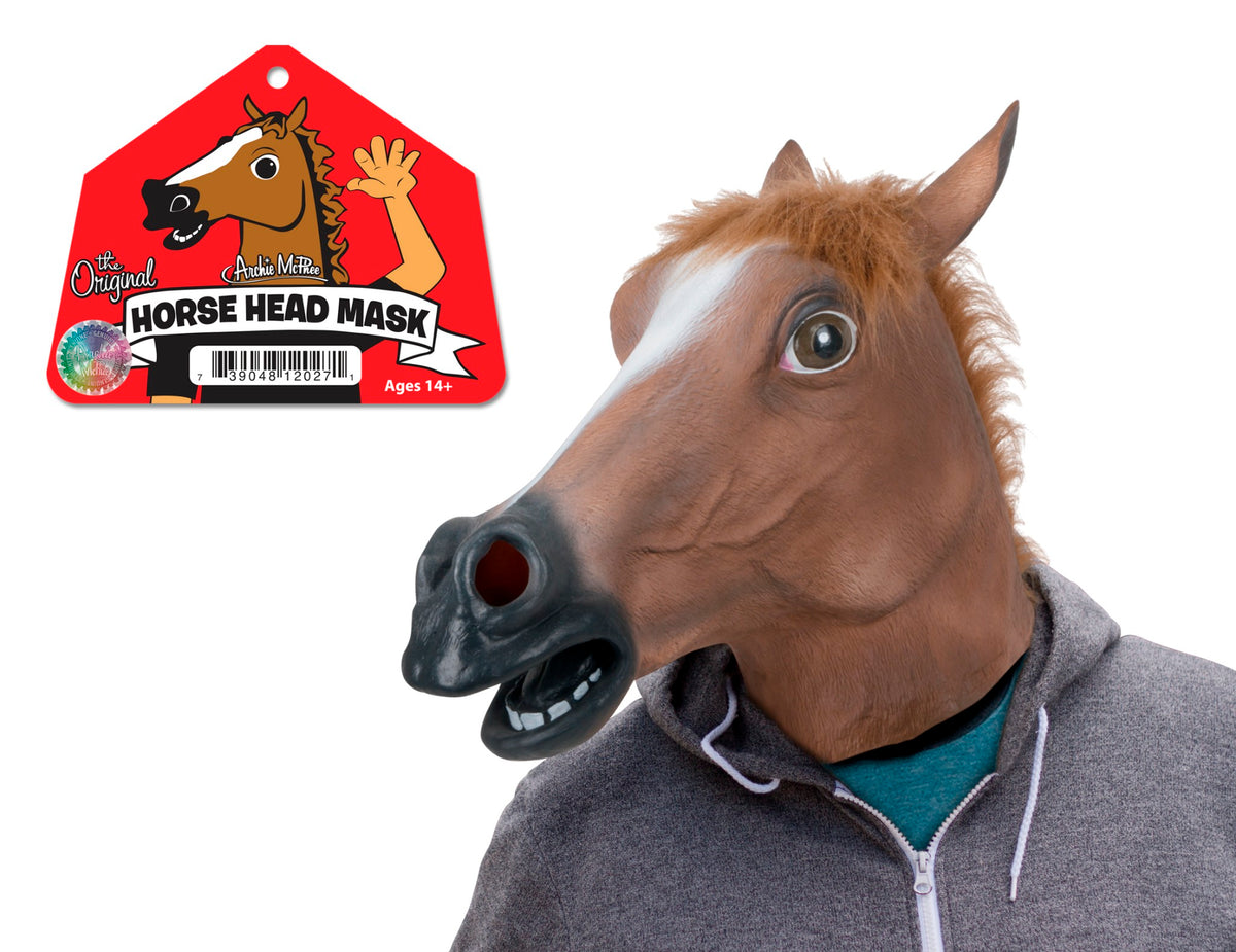 THE ORIGINAL HORSE MASK - Quality Latex Party Halloween Costume - Archie McPhee