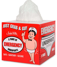 Emergency Underpants Dispenser ~ 5-Pack Underwear Gag Joke Gift ~ Archie McPhee