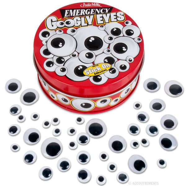 Emergency Googly Eyes - Craft Decoration Stick on Party Tin Set - Archie McPhee