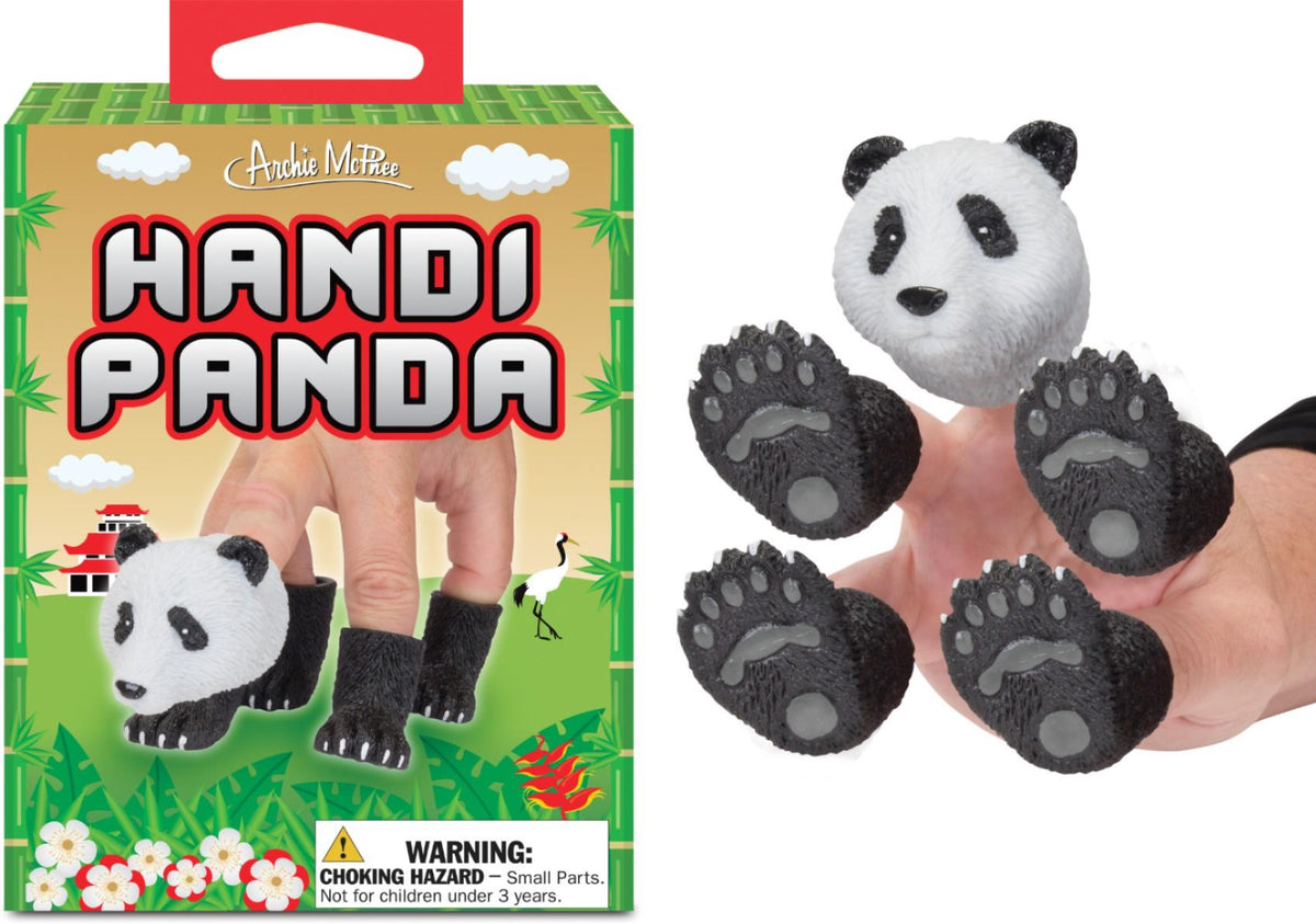 HANDIPANDA - Panda Bear Finger Tiny Hands Puppet Office Toy - Archie McPhee