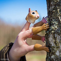 HANDISQUIRREL- Squirrel Finger Tiny Hands Puppet Office Toy - Archie McPhee