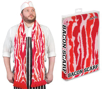 BACON SCARF Large 71" Soft-Knit ~ Funny Gag Gift - Archie McPhee