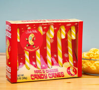 Mac & Cheese Flavored Candy Canes - Bizarre Christmas Gag Joke - Archie McPhee