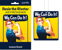 Rosie The Riveter Car Air Freshener GIRL POWER! (Lemon Scent) - Archie McPhee