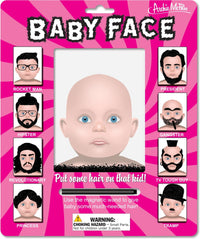 Baby Face Beard / Hair Maker - Funny Magnetic Child Drawing Kit - Archie McPhee