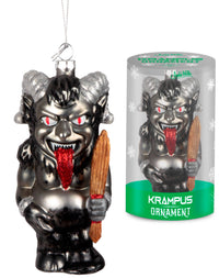 Krampus Ornament - Evil Anti-Santa Claus Art Hand-Blown Glass ® Archie McPhee