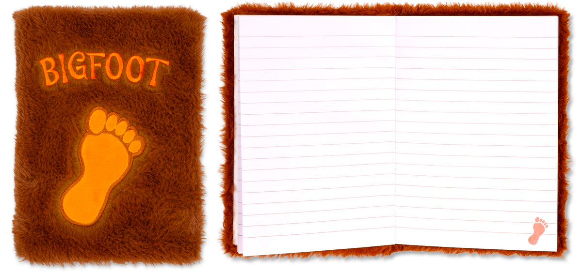 BIGFOOT Fuzzy Notebook - Sasquatch Journal Sketchbook Diary - Archie McPhee