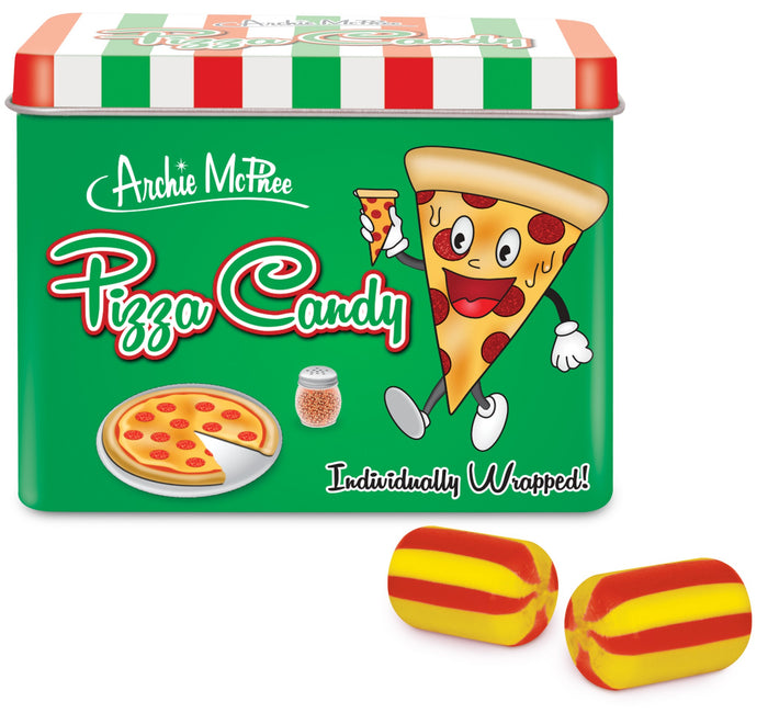 Pizza Flavored Candy - Cool Retro Tin Gift Box - Archie McPhee