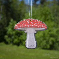 Arommatic Mushroom Car Air Freshener - (Sandlewood Scent) - Archie McPhee