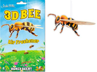 3D BEE Car Air Freshener - Bzzzz Insect Bug (Honey Scent) - Archie McPhee