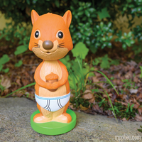 SQUIRREL IN UNDERPANTS Nooder Bobble Head Shaking Car Dashboard - Archie McPhee