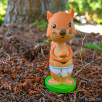 SQUIRREL IN UNDERPANTS Nooder Bobble Head Shaking Car Dashboard - Archie McPhee