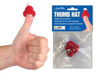 THUMB HAT - Cute Red Knitted Tiny Puppet Cap Gag Gift - Archie McPhee