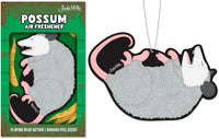 Possum Car Air Freshener - Cute Furry Friend (Banana Peel Scent) - Archie McPhee