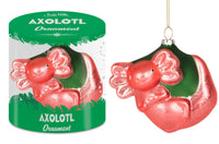 Axolotl Ornament - Christmas Holiday Art Hand-Blown Glass Decor ® Archie McPhee