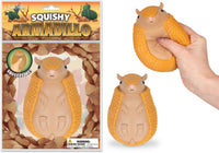 SQUISHY ARMADILLO - Squish Squeezable Stress Cute Figure Toy - Archie McPhee