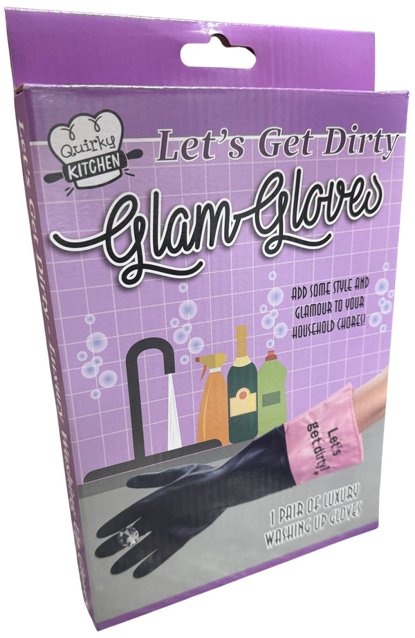 Let's Get Dirty 💎 Diamond Luxury Glam Gloves Household Washing Cleaning Kitchen