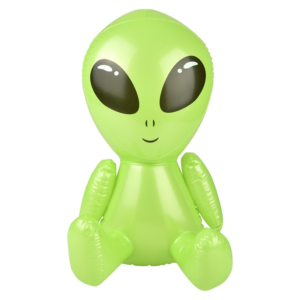 4 TOTAL 🛸 18" Assorted Colors Galactic Alien Inflatable Party Pool Blow Ups 👽