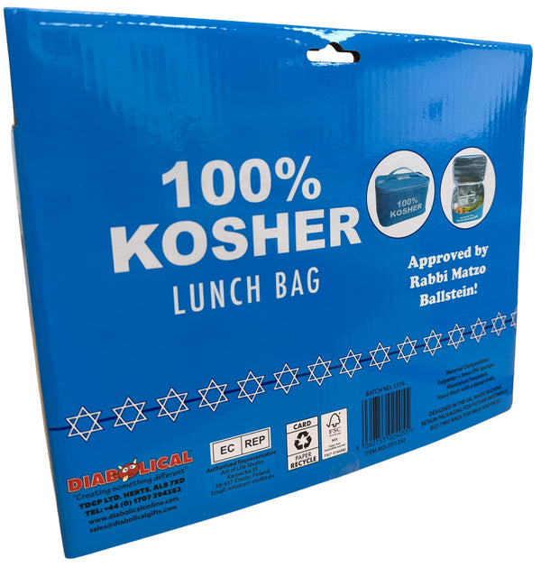 🕎 100% Kosher Lunch Cool Bag – Funny Jewish Gift Hanukkah Deli Lover Insulated