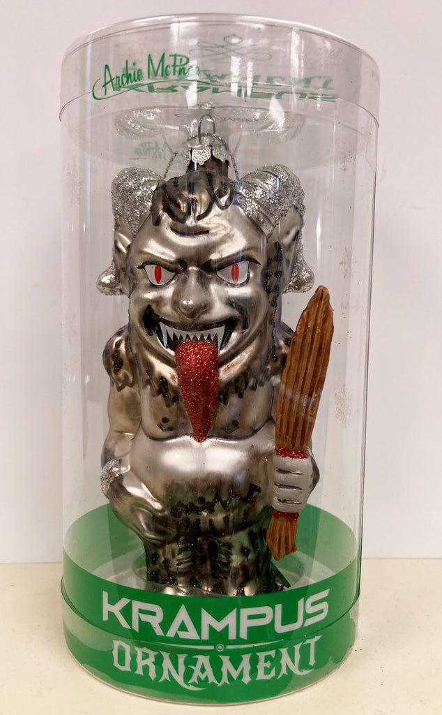 Krampus Ornament - Evil Anti-Santa Claus Art Hand-Blown Glass ® Archie McPhee