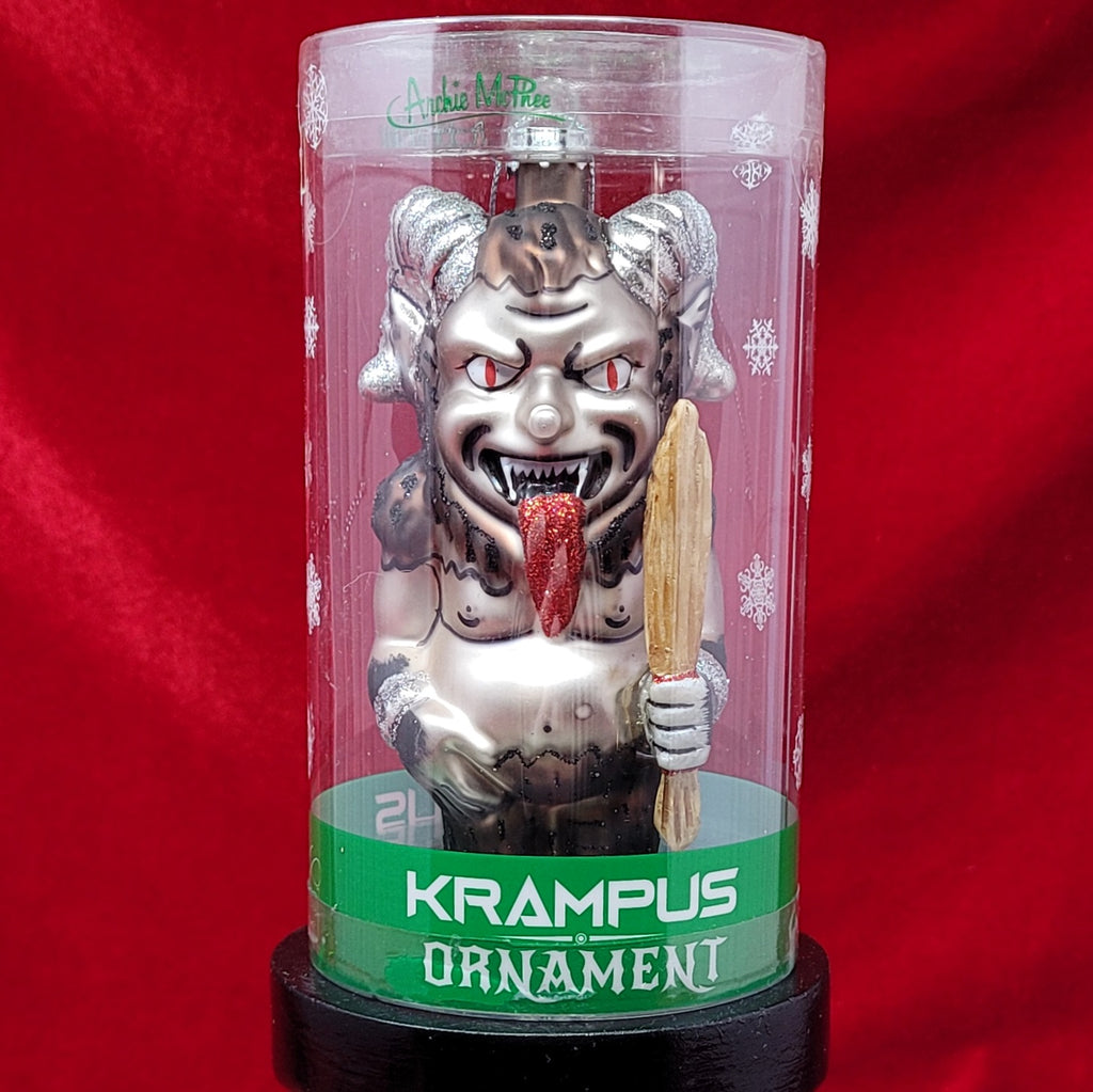 Krampus Ornament - Evil Anti-Santa Claus Art Hand-Blown Glass ® Archie McPhee