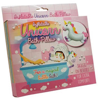 Almohada inflable para bañera de baño con unicornio mágico, diversión para el baño de burbujas para niños.