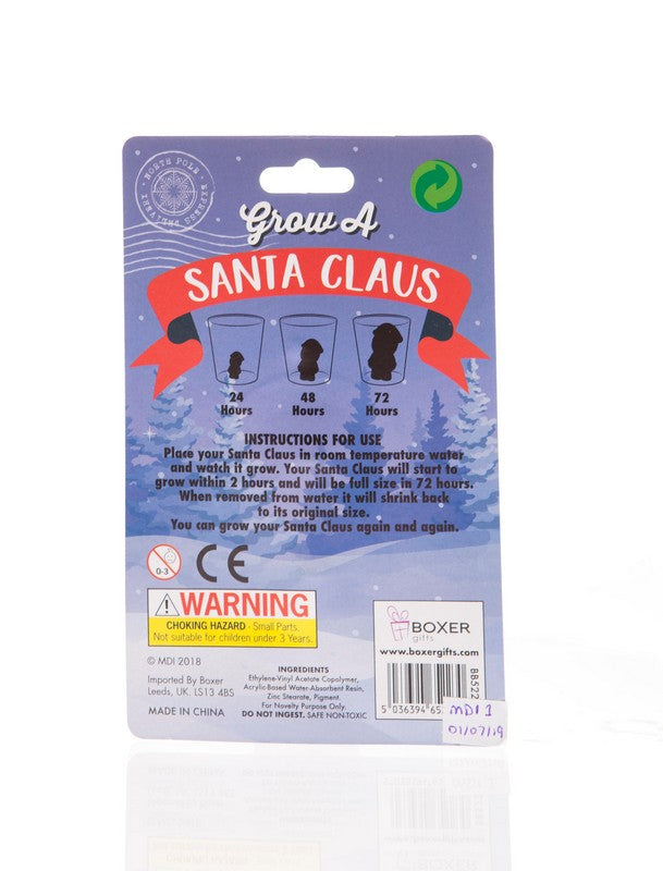 Grow A Christmas Santa Claus Toy - 600% Larger in Water!  Stocking Stuffer