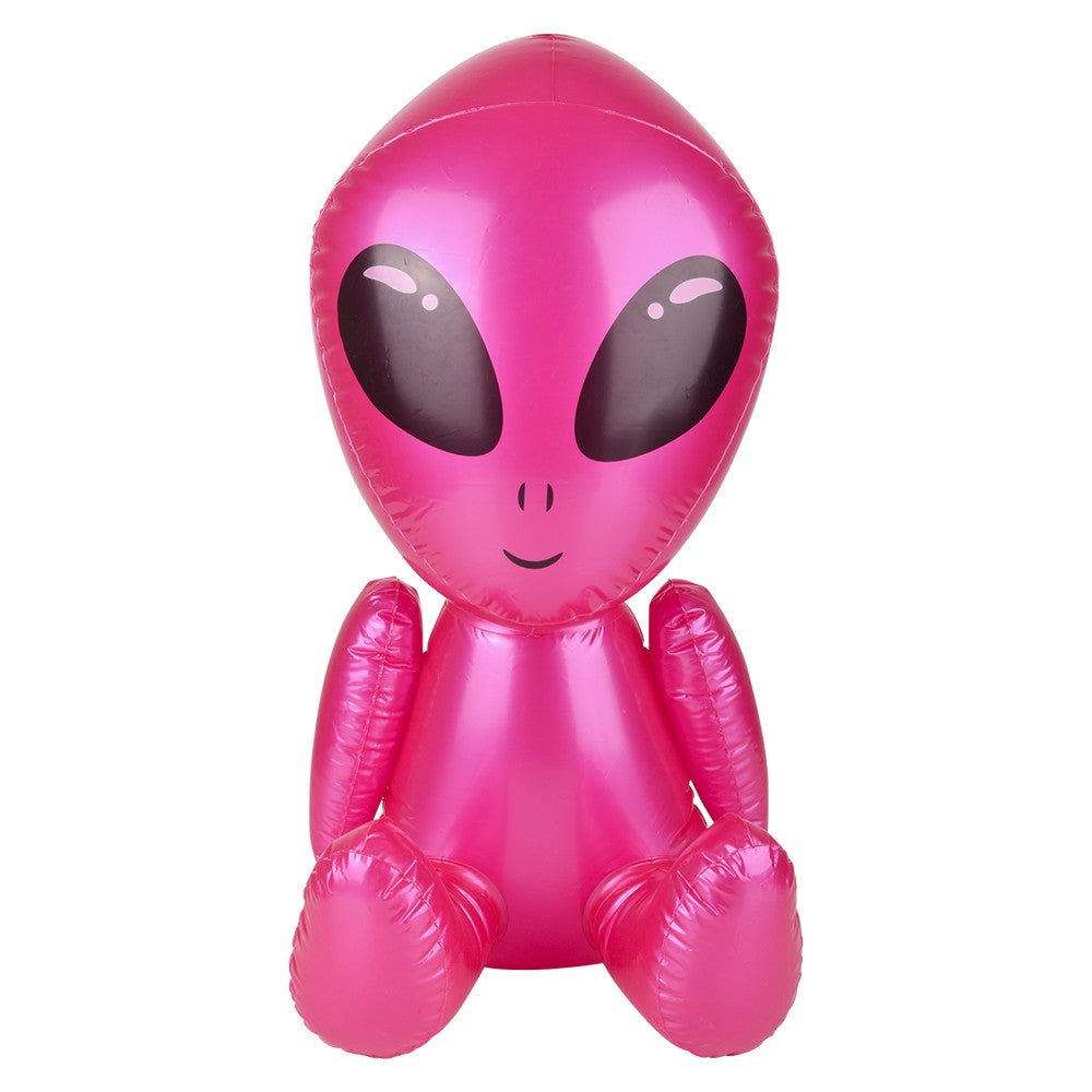 4 TOTAL 🛸 18" Assorted Colors Galactic Alien Inflatable Party Pool Blow Ups 👽