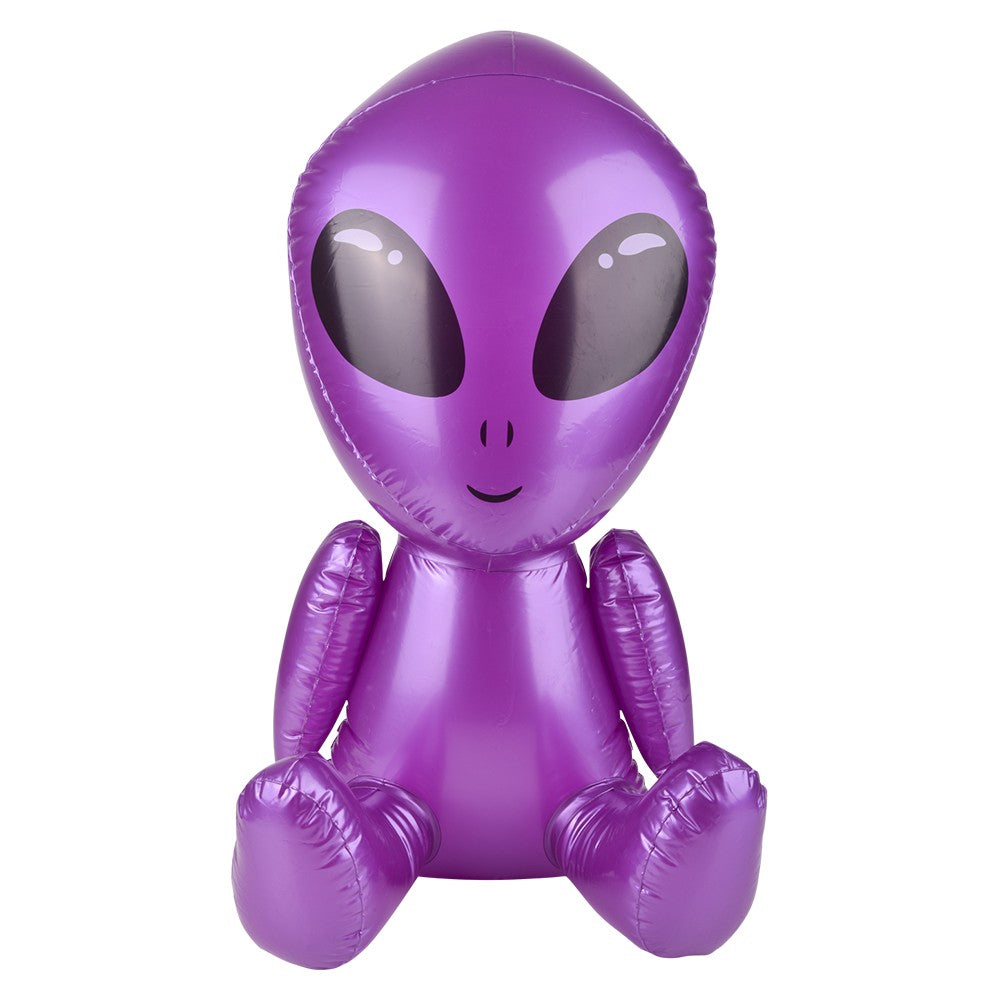 4 TOTAL 🛸 18" Assorted Colors Galactic Alien Inflatable Party Pool Blow Ups 👽