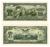 10 U.S. Semiquincentennial 250th Anniversary Commemorative Money Bill Banknote💵