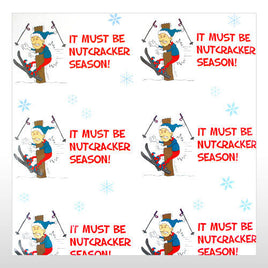 Funny Holiday Season Wrapping paper to the BALLS - NUTCRACKER