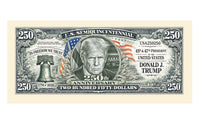 100  Donald Trump U.S. 250th Anniversary Commemorative Money Bill Banknotes