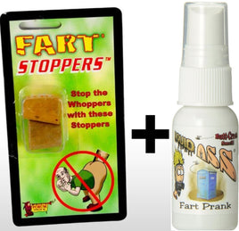 1 Liquid Ass Spray Mister + 2pk Fart Cork Stopper's ~ GaG Prank Joke Set COMBO