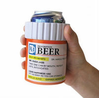 PRESCRIPTION KOOZIE Bouteille de canette de bière – Porte-bouteille isotherme en mousse pour pilules