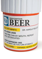 Botella de lata de cerveza PRESCRIPTION KOOZIE, soporte para botella enfriador de pastillas de espuma aislado