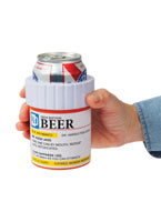 Botella de lata de cerveza PRESCRIPTION KOOZIE, soporte para botella enfriador de pastillas de espuma aislado