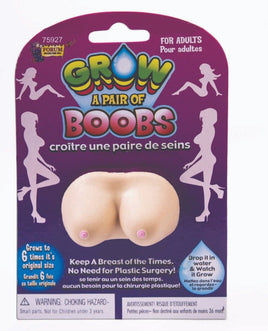 Grow a pair of BOOBS! Just use water! Funny Boobie Gag Prank Novelty Joke Gift