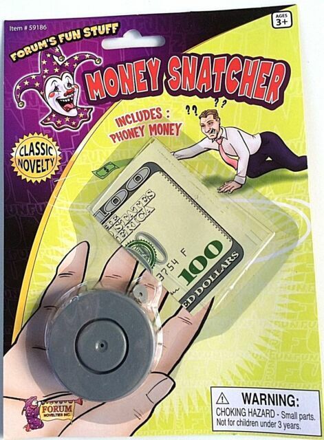 THE MONEY SNATCHER - Tour de Magie GaG Prank Joke Nouveauté + Faux Jouet Money Bill