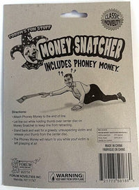 THE MONEY SNATCHER - Magic Trick GaG Prank Joke Novelty + Phoney Toy Money Bill