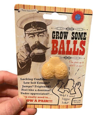 GROW SOME BALLS - Weiner Willy Joke for a Wussie! Funny Adult Gag Gift