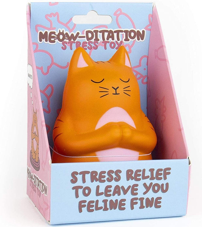 Meow-Ditation Cat Kitty Stress Fidget Toy Grand soulagement du stress ~ Cadeau amusant