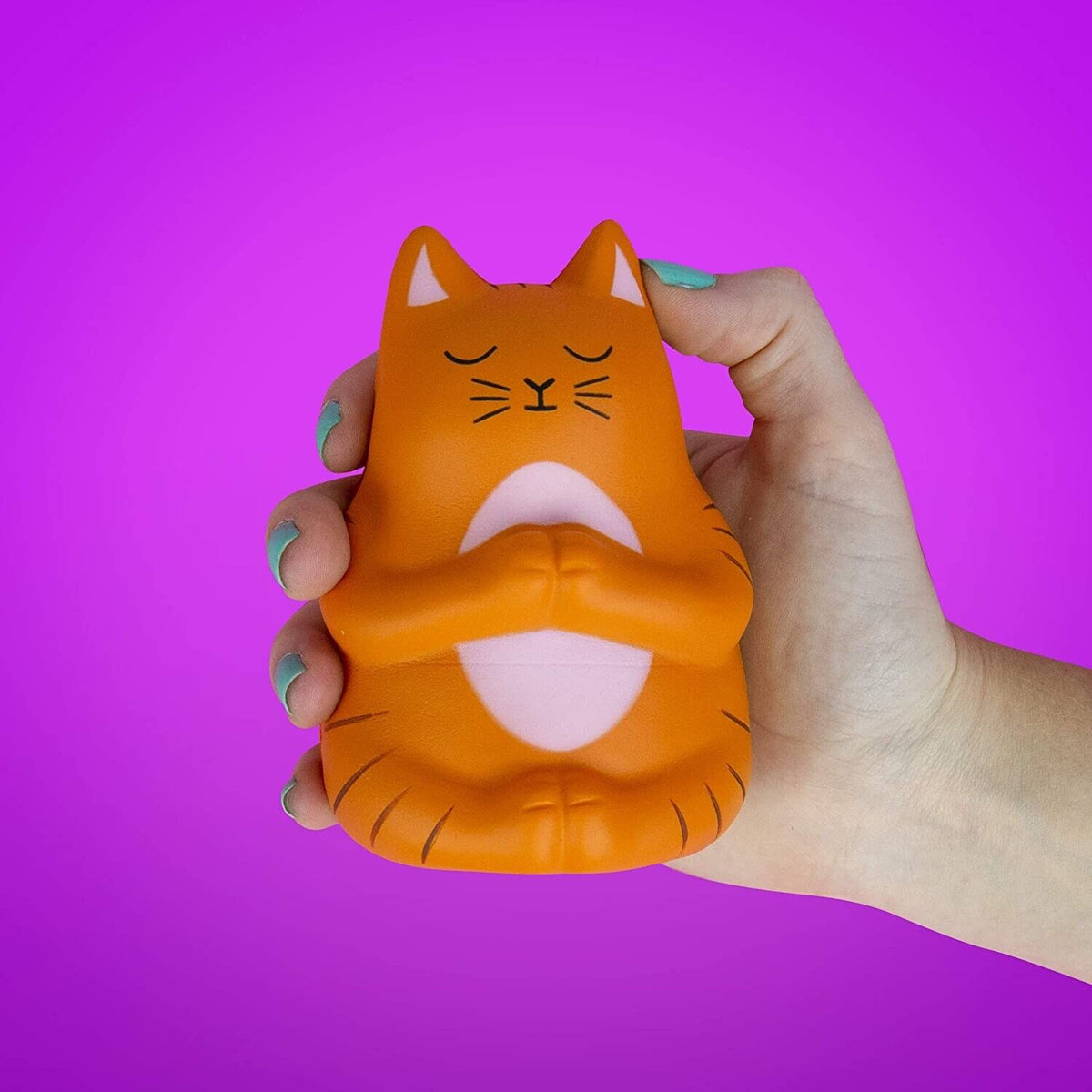 Meow-Ditation Cat Kitty Stress Fidget Toy Alivio del estrés grande ~ Regalo divertido