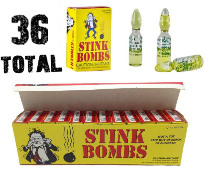 36 bombes puantes + 1 pack de poudre anti-démangeaisons - COMBO GaG Prank Joke Set