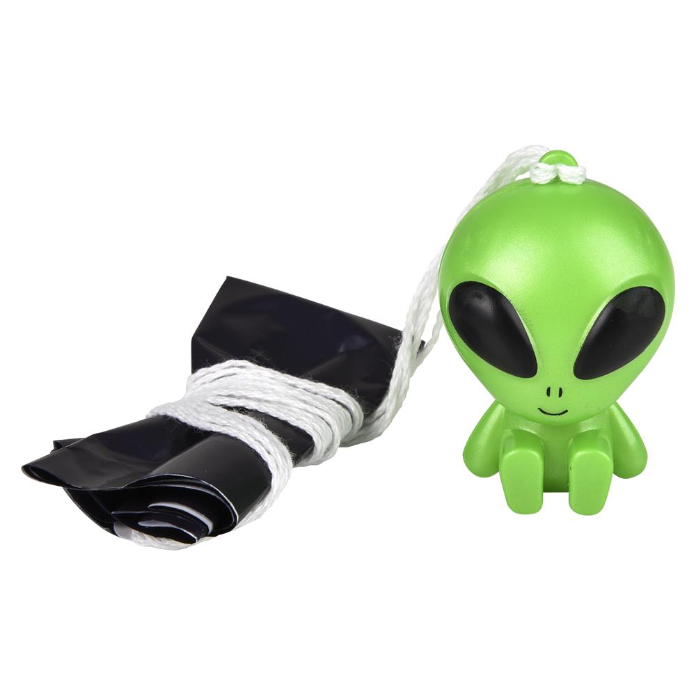 4 pièces-parachutiste extraterrestre vert galactique de 1.75 pouces-cadeaux de jouets pour enfants en parachute OVNI