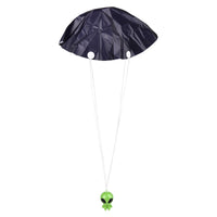 4 Piece - 1.75" Galactic Green Alien Paratrooper - UFO Parachute Child Toy Gifts