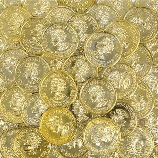 3600 MONEDAS DE ORO DE PLÁSTICO COFRE DEL TESORO PIRATA DINERO DE JUEGO FAVORES DE FIESTA DE CUMPLEAÑOS