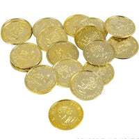 3600 pièces d'or en plastique coffre au trésor de pirate jouer de l'argent cadeaux de fête d'anniversaire