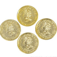 3600 Plastic Gold Coins Pirate Treasure Chest Play Money Birthday Party Favors