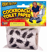 2pk BLOODY & COCKROACH Toilet Paper Rolls - Party Bathroom Spooky Scary Horror