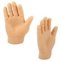 12 Tiny Hand Finger Trick Realistic Soft Puppet Mini GaG Rock Paper Scissor Toy